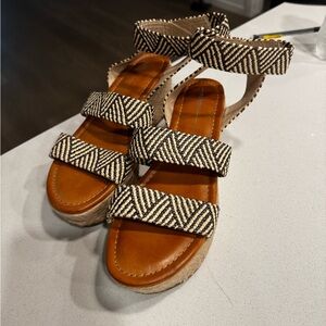 Stylish Black and Tan Women's Sandals